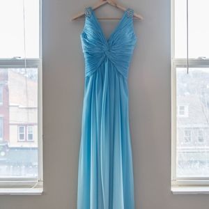 Ombre Azure Prom Dress